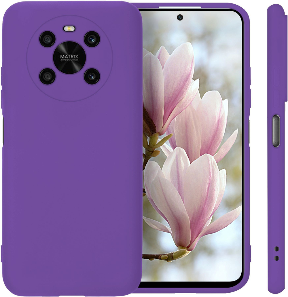 Мягкий Soft Touch чехол из силикона для HONOR X9 4G/5G (не X9A,B,C) / HONOR X30 с бархатной подкладкой