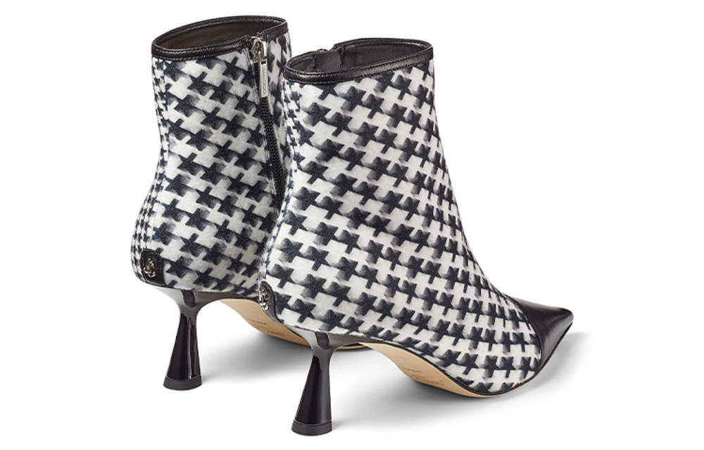 Jimmy Choo Ankle Boots 6.5cm Women"s Black White