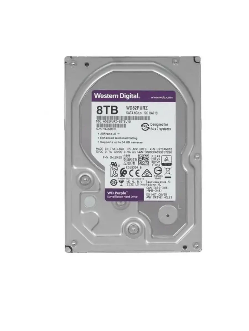 3.5" 8 ТБ Жетский диск Purple WD82PURZ