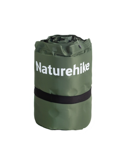 Коврик надувной односпальный Naturehike D series, с подушкой, хаки (CNK2550WS025)