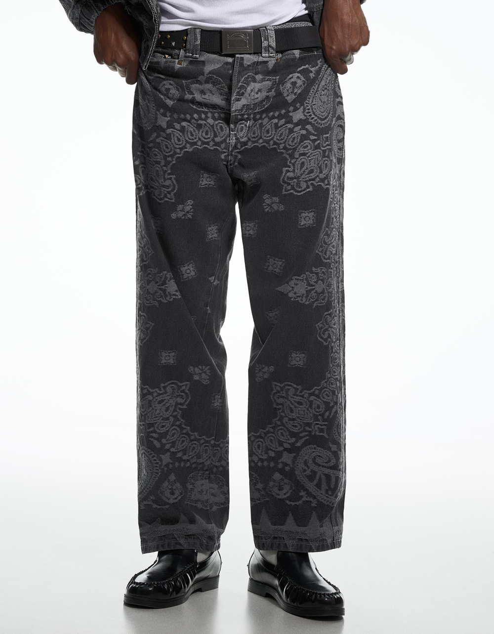 Мужские жаккардовые джинсы ARIES X BERSHKA - BERSHKA