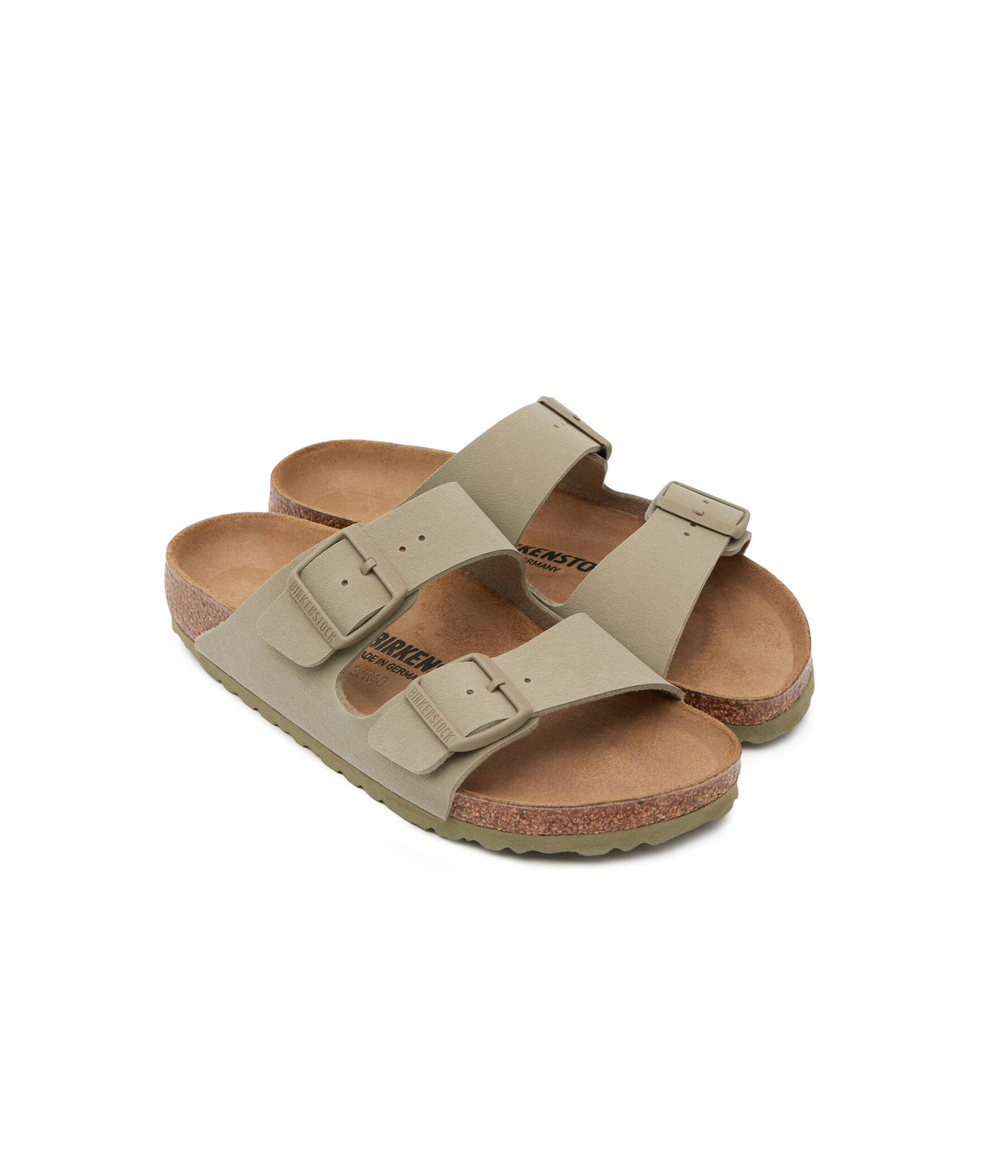 Кожаные шлепанцы arizona Birkenstock - хаки(1027697)
