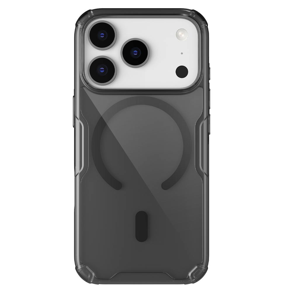 Тонированный чехол с MagSafe для смартфона iPhone 17 Pro, серия Nature TPU Pro Magnetic (Transparent Black) от Nillkin