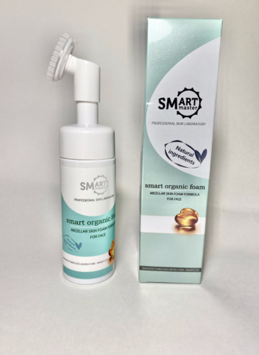Мицеллярная умная пена для очищения с массажной щеточкой Smart master