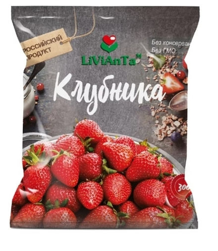 Ягода Клубника замороженная 300 гр Россия LiViAnTa
