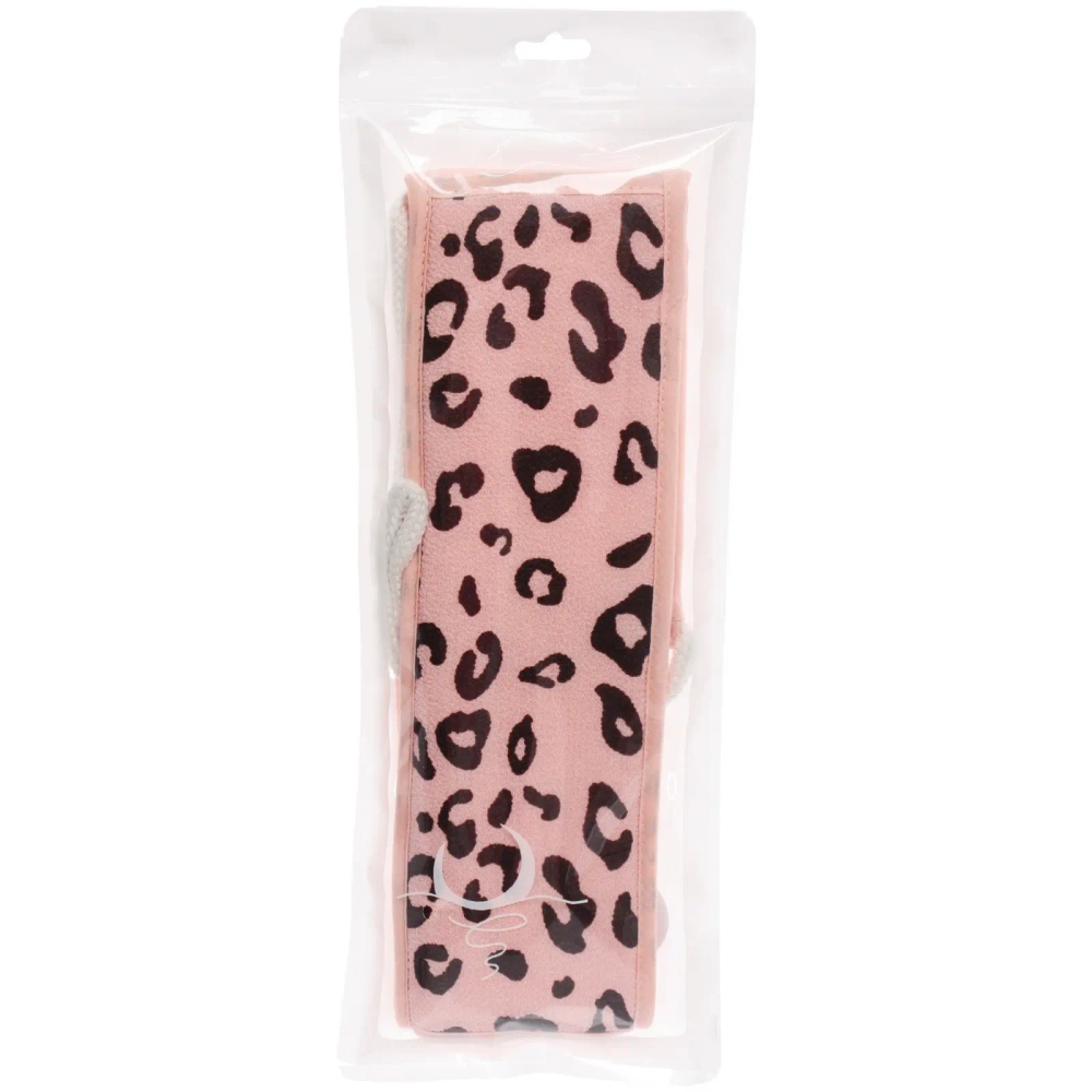 Мочалка для тела «Premium - LEOPARD», цвет розовый, 9*70см (ZIP пакет)