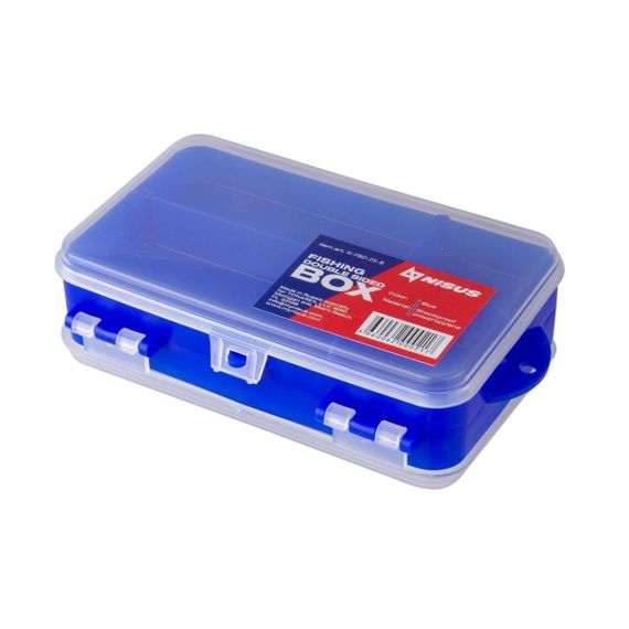 Коробочка для оснастки NISUS Fishing organizer двухсторонняя (синяя) (N-FBO-2S-B)