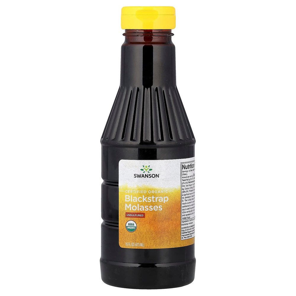 Swanson Vitamins, Сертифицированная органическая меласса, несульфированная, 473 мл (16 жидк. унц.)