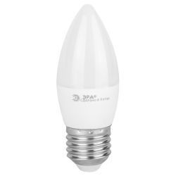 Лампа светодиодная ЭРА RED LINE LED B35-8W-865-E27 R 8Вт свеча холодный дневной свет Е27 | Лампы cветодиодные Свеча (B/C)