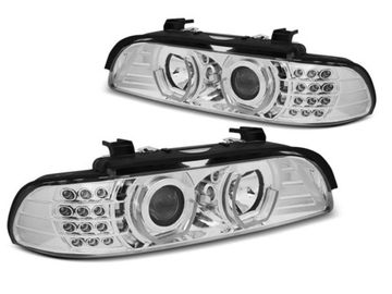Передние фары Bmw 5 E39 daylight chrome