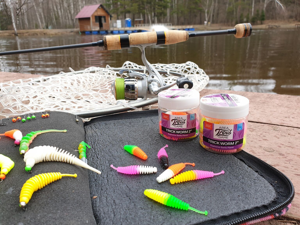 Слаги съедобные LJ Pro Series TRICK WORM 2,0in (5 см), цв. T91, 10 шт.