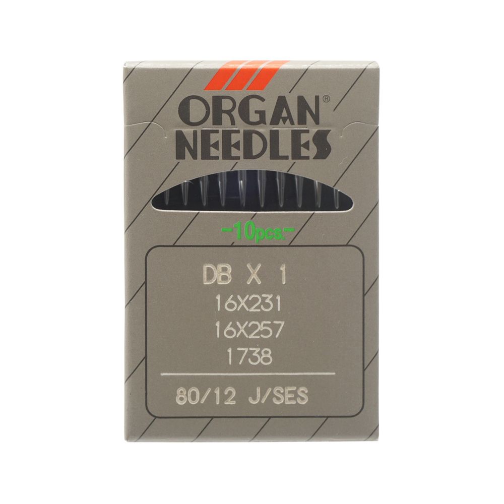 Иглы для промышленных швейных машин DBx1, №80, 10 шт, Organ