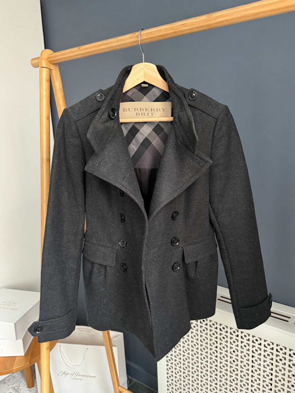 Шерстяное пальто Burberry Brit, XS оригинал