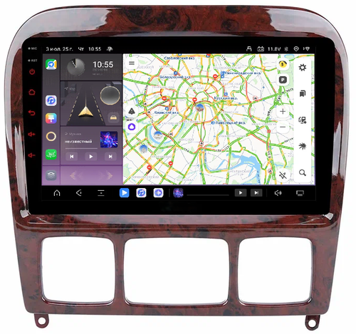Магнитола для Mercedes-Benz S (W220) 1998-2005 - Kuberg OL-9952 QLed, Android 13, Быстрейшая, CarPlay, SIM-слот