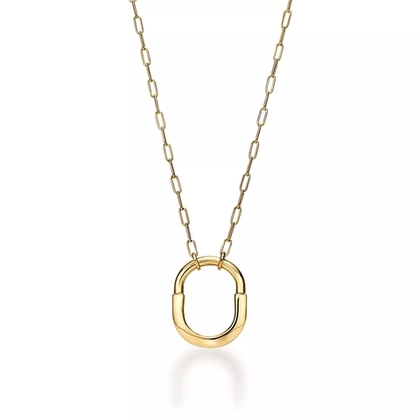 Подвеска из жёлтого золота 18k(750проба), Tiffany💝 В виде замка, В наличии