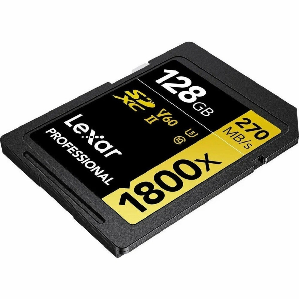 Lexar Professional SDXC GOLD Series 128GB, 1800x, UHS-II, Class 10, U3, V60