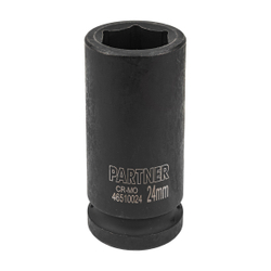 Головка ударная глубокая 24мм 3/4''6гр. Partner PA-46510024