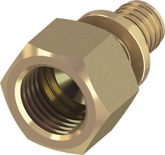 Соединение прямое TECEspring AX 16x1/2" ВР с внутренней резьбой латунное  (765002S)