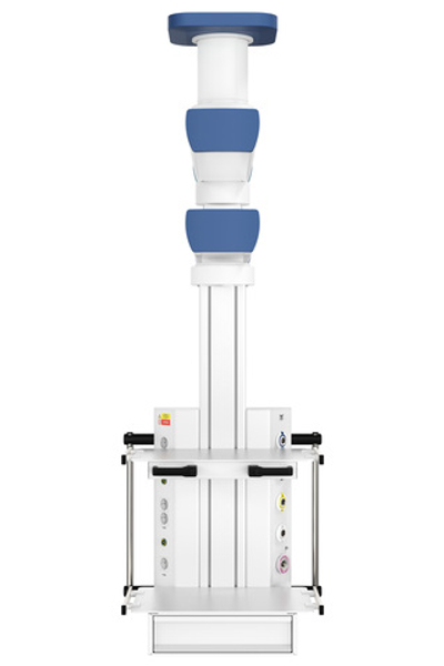 Потолочная медицинская консоль CADUCEUS C2E-V двухплечевая вертикальная