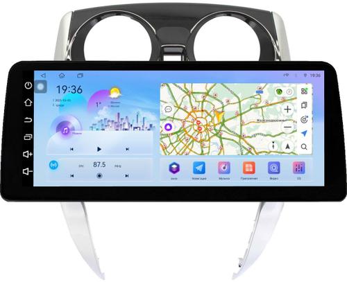 Магнитола для Nissan Note 2 2012-2021 - FarCar S500-TS18 монитор 12.3" 2K QLED на Android 14, Быстрая, CarPlay, 4G SIM-слот