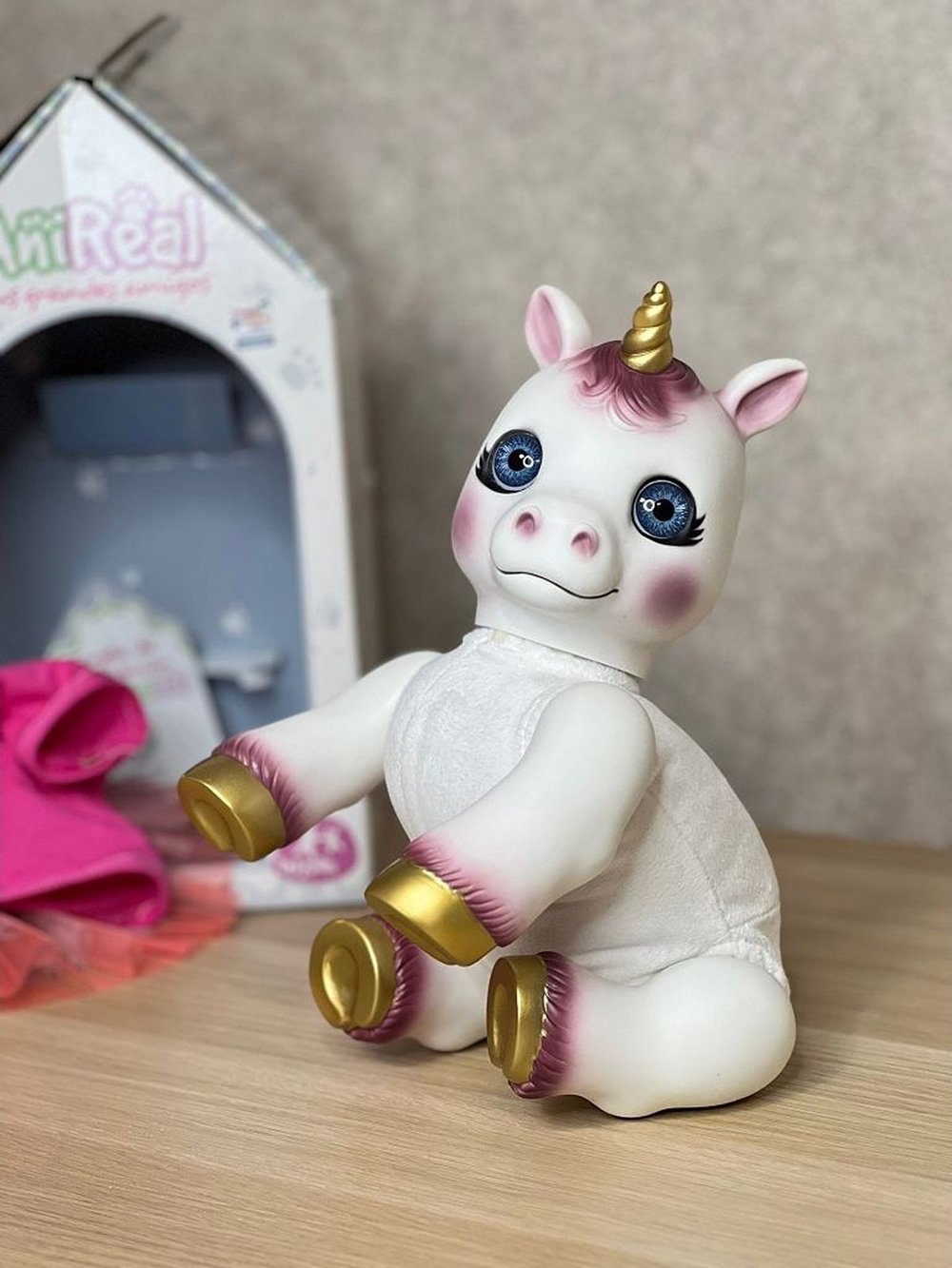 Игрушка мягконабивная 35см АниРеал Единорожка (60105)
