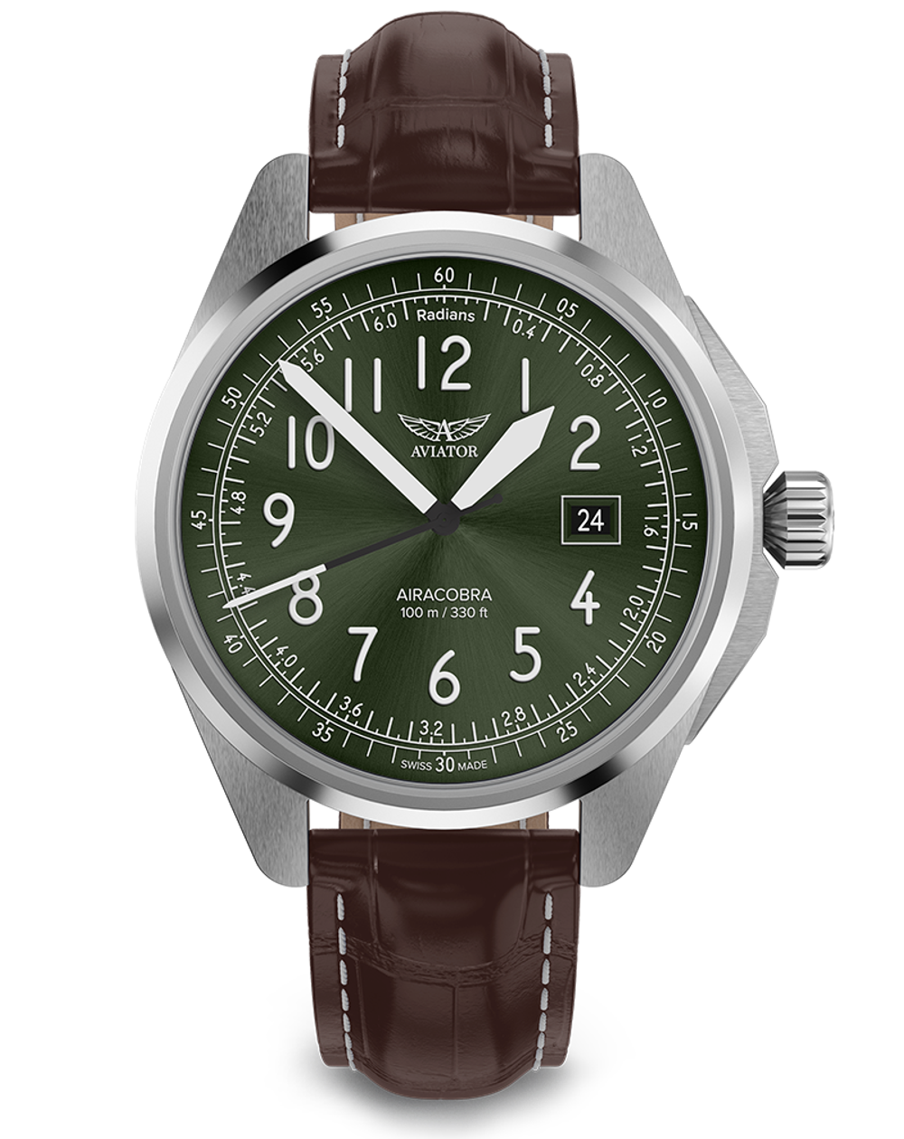 Чаcы кварцевые AVIATOR AIRACOBRA TYPE B V.1.38.0.324.4 мужские