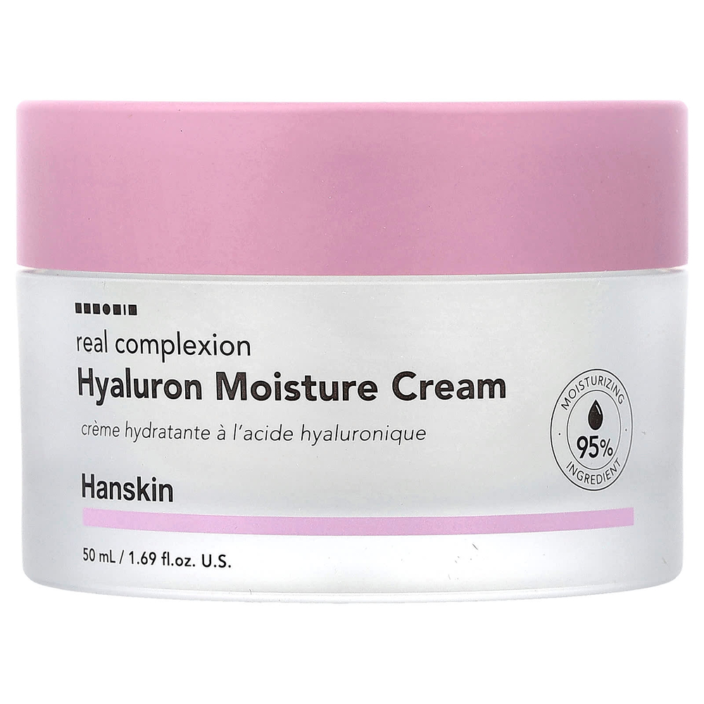 Hanskin, Real Complexion, увлажняющий крем с гиалуроновой кислотой, 50 мл (1,69 жидк. унции)