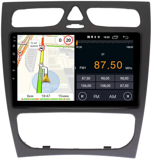 Магнитола для Mercedes-Benz G (W463) 2000-2006, C (W203) 2000-2004 - Parafar PF205FHD на Android 13, CarPlay, 4G SIM-слот