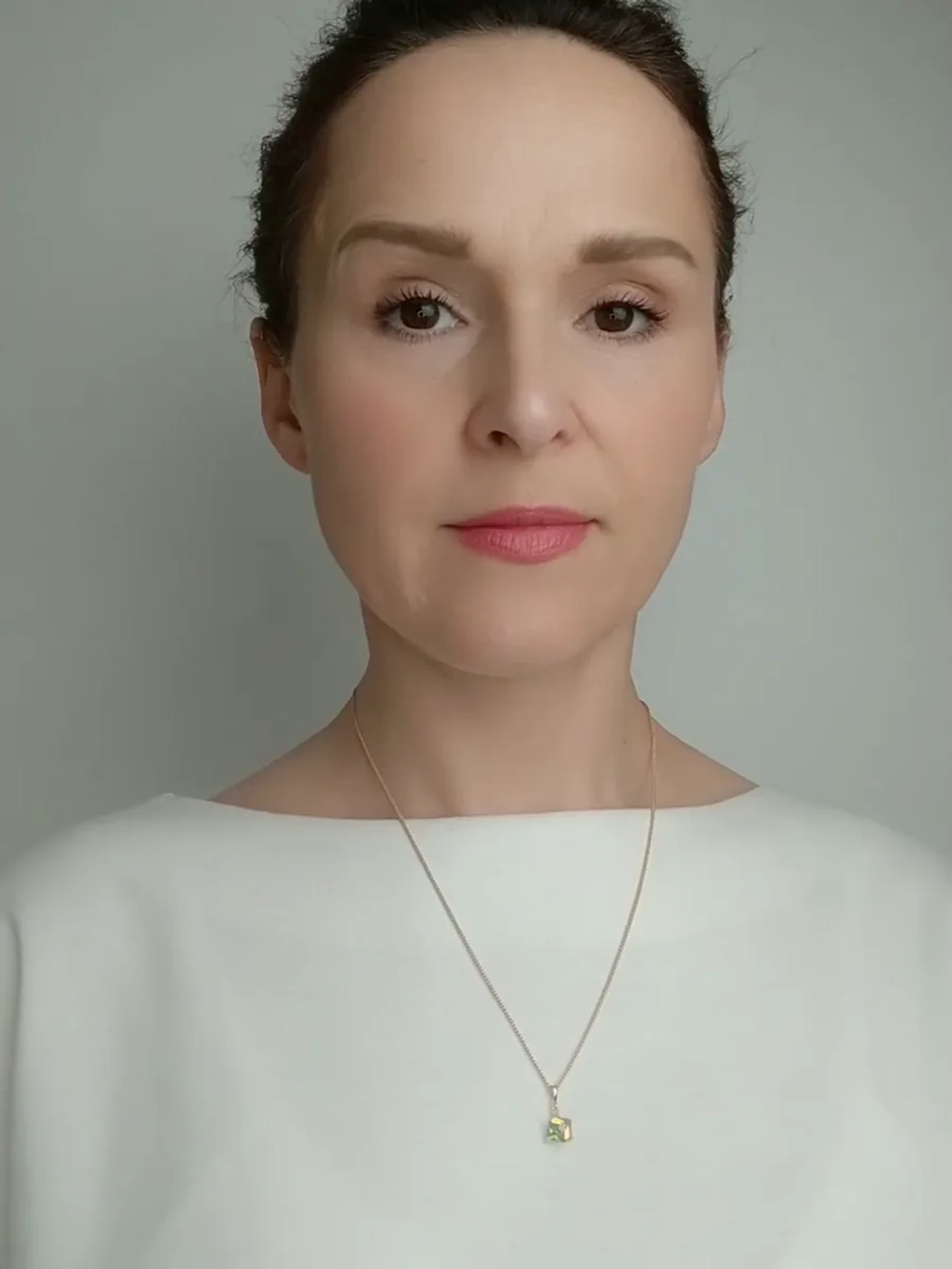 Кулон-кубик Миражи с зеленым кристаллом Swarovski в позолоте
