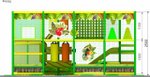 Детский игровой лабиринт «Теремок» 17,3 м² (4,9*3,7*2.5м)