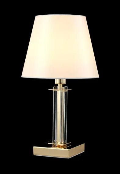 Интерьерная настольная лампа Nicolas NICOLAS LG1 GOLD/WHITE Crystal Lux