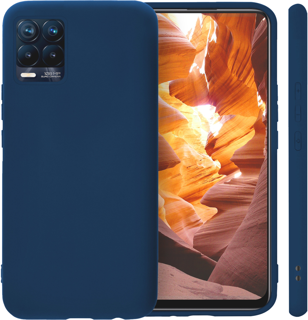 Мягкий Soft Touch чехол из силикона для REALME 8 / 8 PRO с бархатной подкладкой
