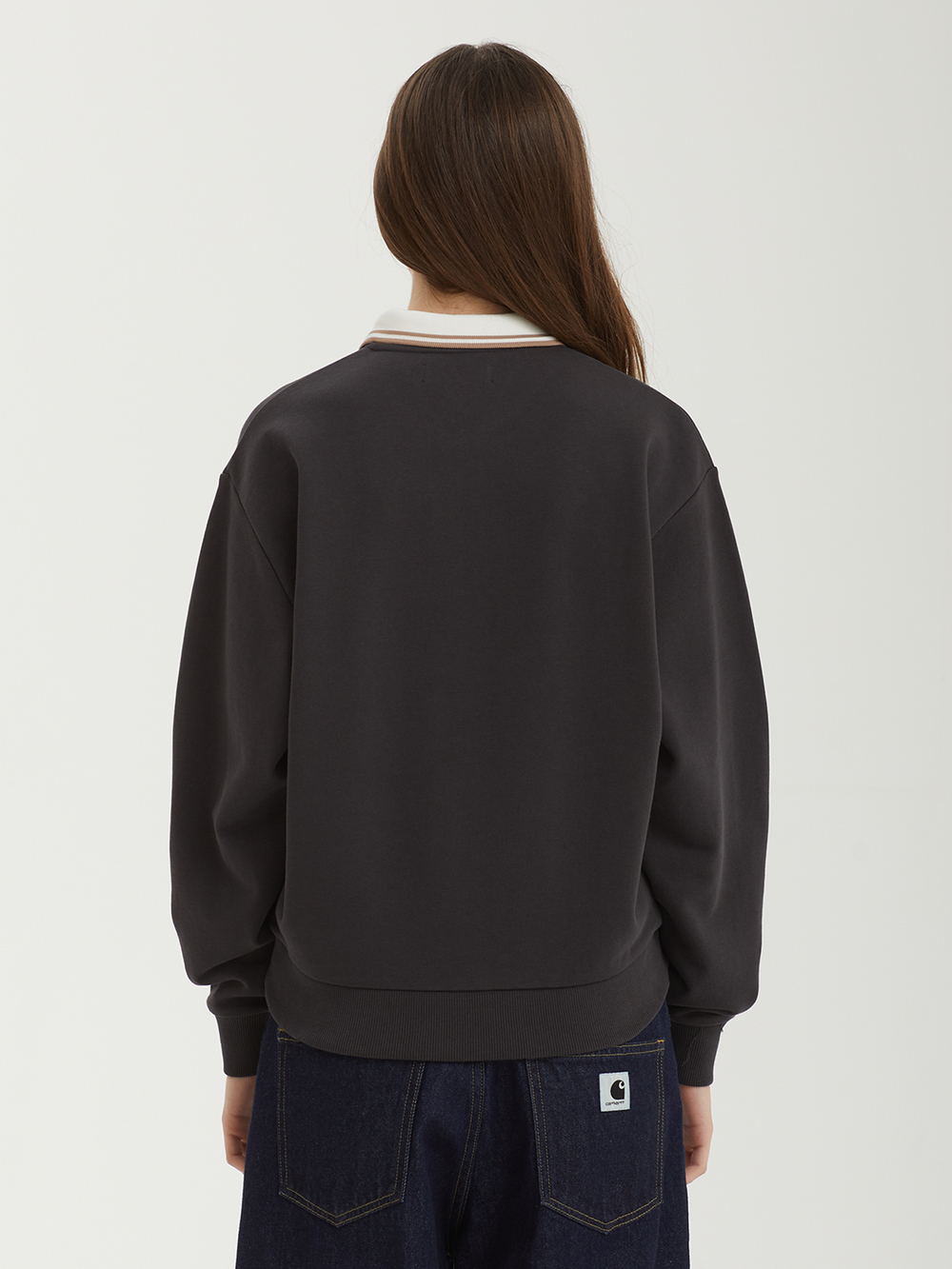 Женская Толстовка Zip Neck Collar