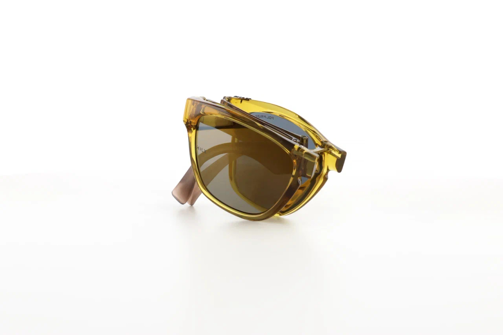 Спортивные очки HILX Unfold Shiny Crystal Yellow / Gold Polarized Lens