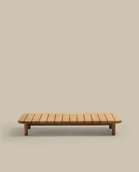 Журнальный столик Turqueta из массива тика, 140x70 см