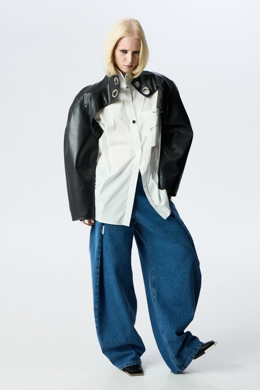 Джинсы Pleat