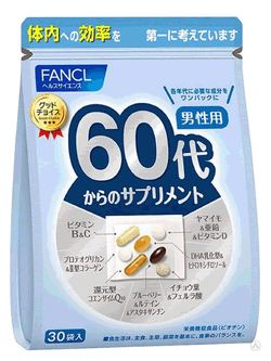 Витаминный комплекс для мужчин от 60 лет, FANCL