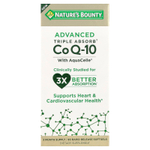 Nature's Bounty, Advanced Triple Absorb CoQ-10, 90 мягких таблеток с быстрым высвобождением (100 мг в каждой капсуле)