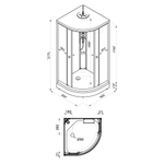 Душевая Кабина Triton Лайт 90*90 А (ДН4)