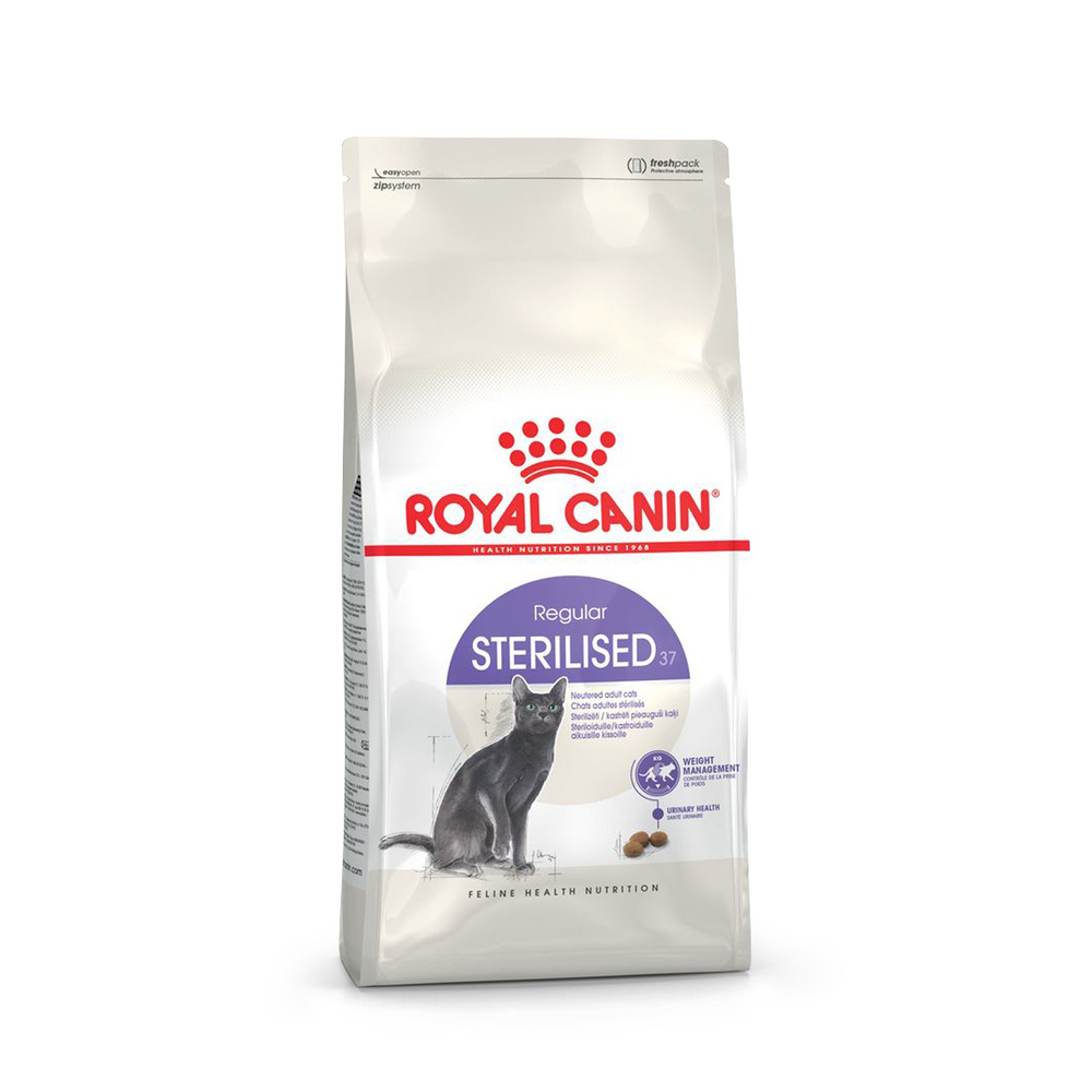 Royal Canin Sterilised 37 Стерилайзд Корм сухой для взрослых стерилизованных кошек в возрасте от 1 года до 7 лет 10кг
