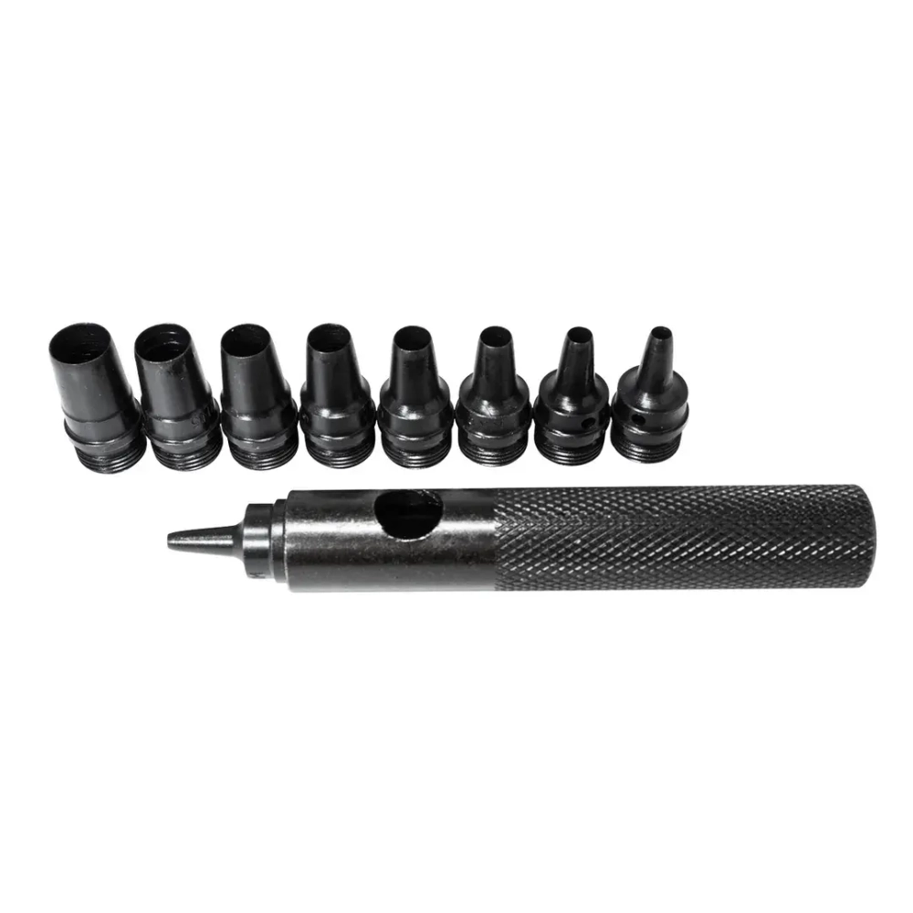 Пробойник со сменными насадками 10пр.(2-10мм),в блистере RockForce##Rock FORCE RF-31091