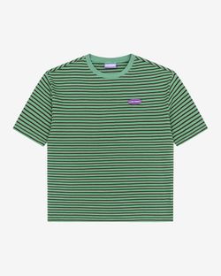 Футболка Stripe зеленый / коричневый