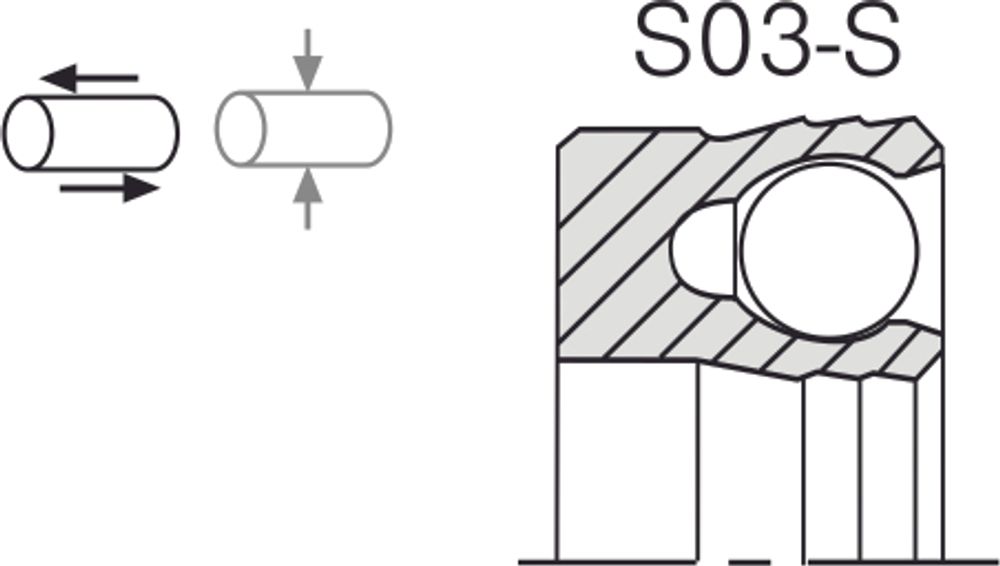 Уплотнение штока S03S 70x80x8.4 Aksios