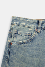 ДЖИНСЫ TRF BAGGY FOLDED СО СРЕДНЕЙ ПОСАДКОЙ И РАЗРЕЗАМИ — ZARA