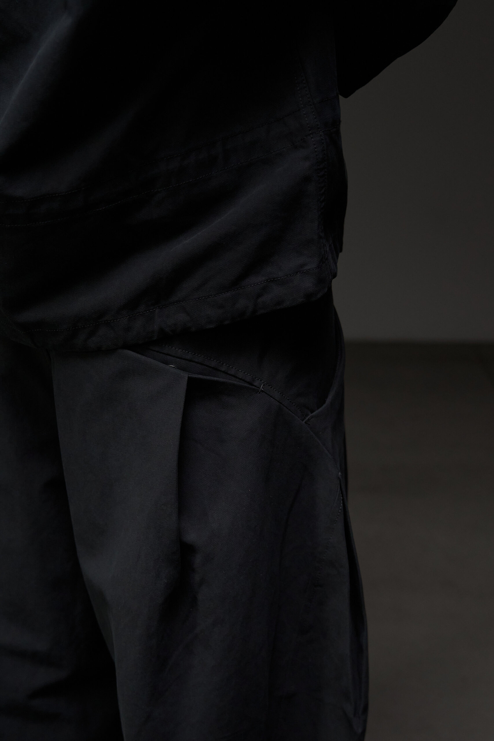 Брюки Blue Monte Pleated Casual Pants "Dianchi Night Darkness"
