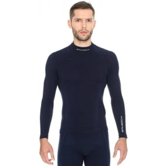 Футболка мужская BRUBECK Wool Merino 78% LS10510/LS11920