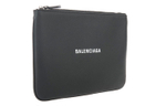Balenciaga Cow Leather Clutch Men"s Dark Gray