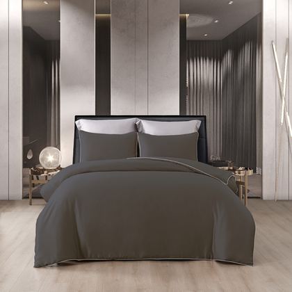 Постельное белье 2 спальное евро Luxe Dream Infinity Chocolate Loire T1027E