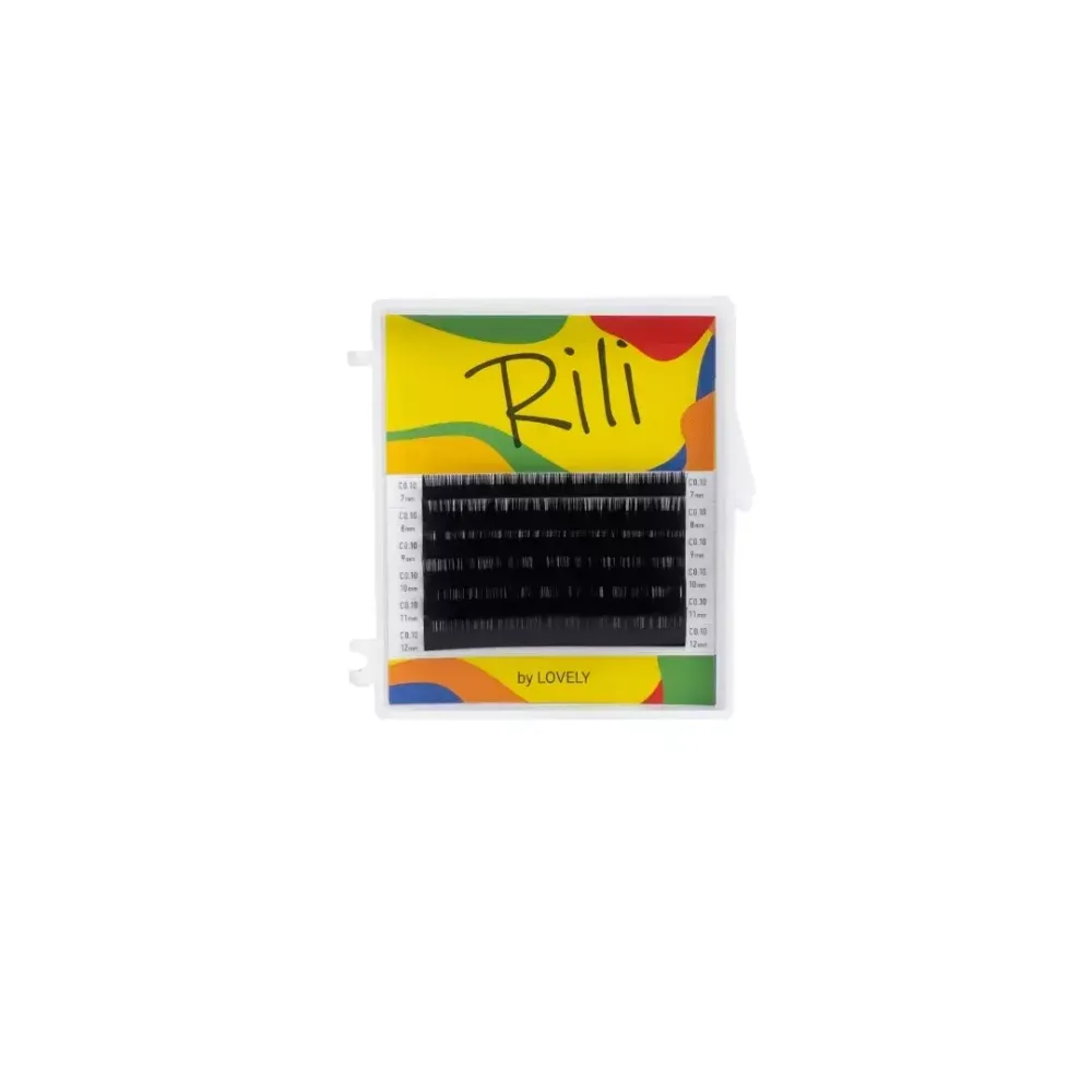 Ресницы черные RILI MIX 6 линий