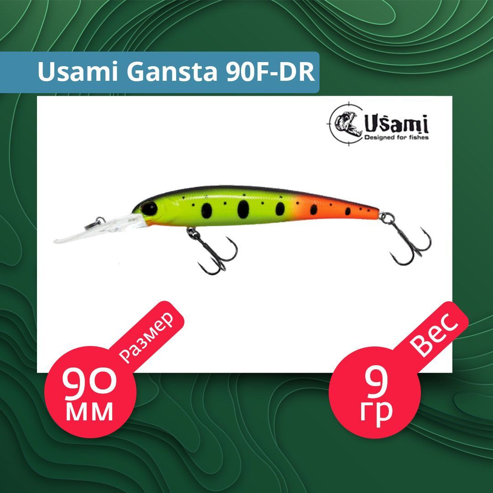 Воблер для рыбалки Usami Gansta